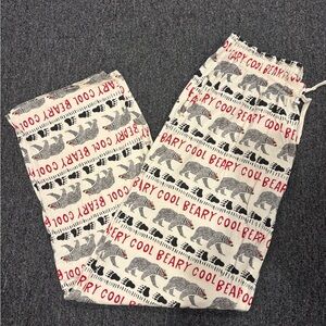 Men’s Lazy One Beary Cool Pajama Pants Size L